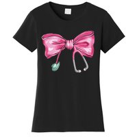 Coquette Nurse Stethoscope Bow Women's T-Shirt