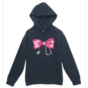 Coquette Nurse Stethoscope Bow Urban Pullover Hoodie