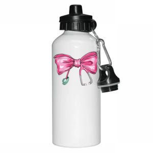 Coquette Nurse Stethoscope Bow Aluminum Water Bottle