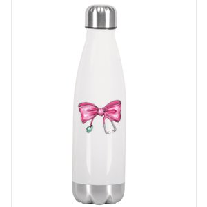 Coquette Nurse Stethoscope Bow Stainless Steel Insulated Water Bottle