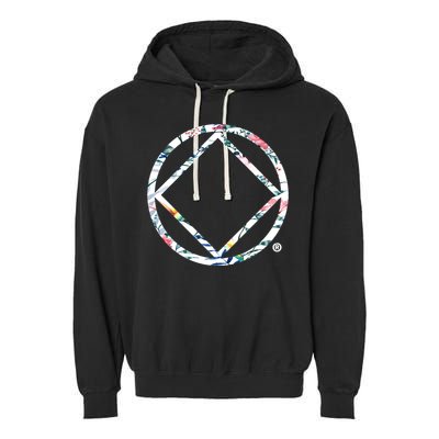 Cool Na Symbol Narcotics Anonymous Na Aa Funny Gift Garment-Dyed Fleece Hoodie