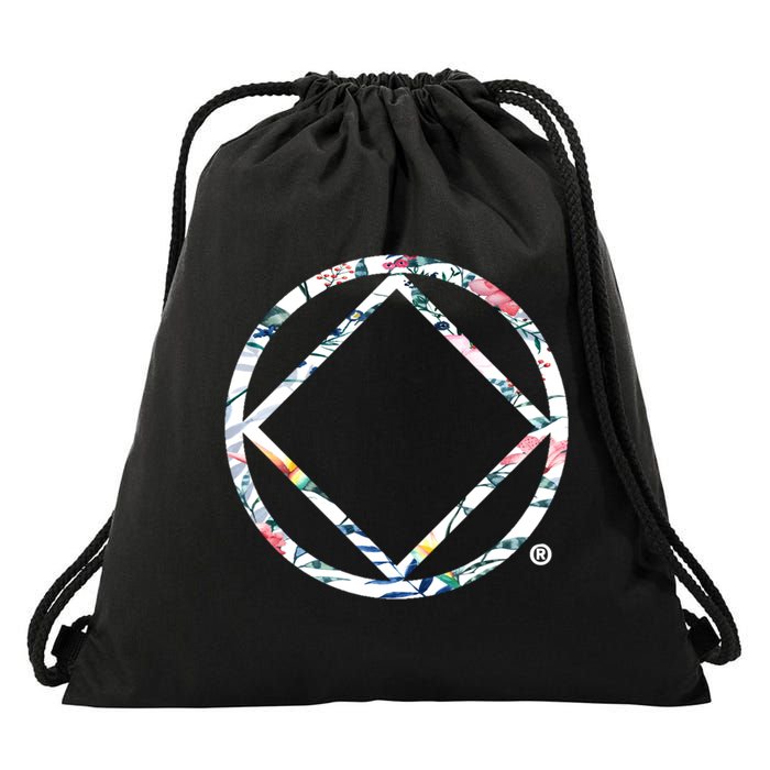 Cool Na Symbol Narcotics Anonymous Na Aa Funny Gift Drawstring Bag