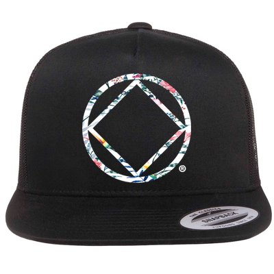 Cool Na Symbol Narcotics Anonymous Na Aa Funny Gift Flat Bill Trucker Hat