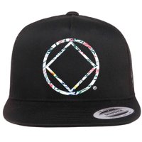 Cool Na Symbol Narcotics Anonymous Na Aa Funny Gift Flat Bill Trucker Hat