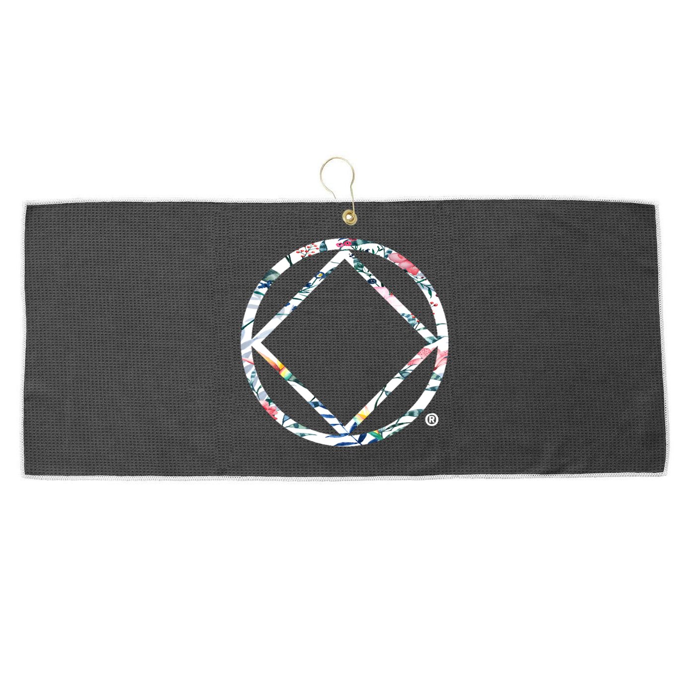 Cool Na Symbol Narcotics Anonymous Na Aa Funny Gift Large Microfiber Waffle Golf Towel