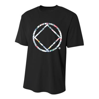 Cool Na Symbol Narcotics Anonymous Na Aa Funny Gift Youth Performance Sprint T-Shirt