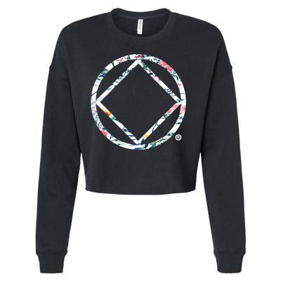Cool Na Symbol Narcotics Anonymous Na Aa Funny Gift Cropped Pullover Crew
