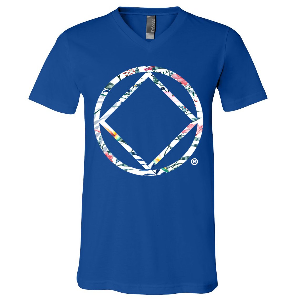 Cool Na Symbol Narcotics Anonymous Na Aa Funny Gift V-Neck T-Shirt
