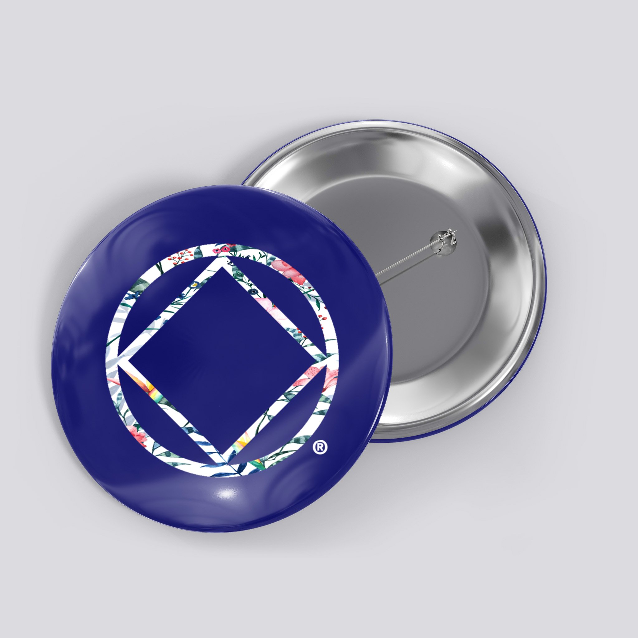 Cool Na Symbol Narcotics Anonymous Na Aa Funny Gift Button