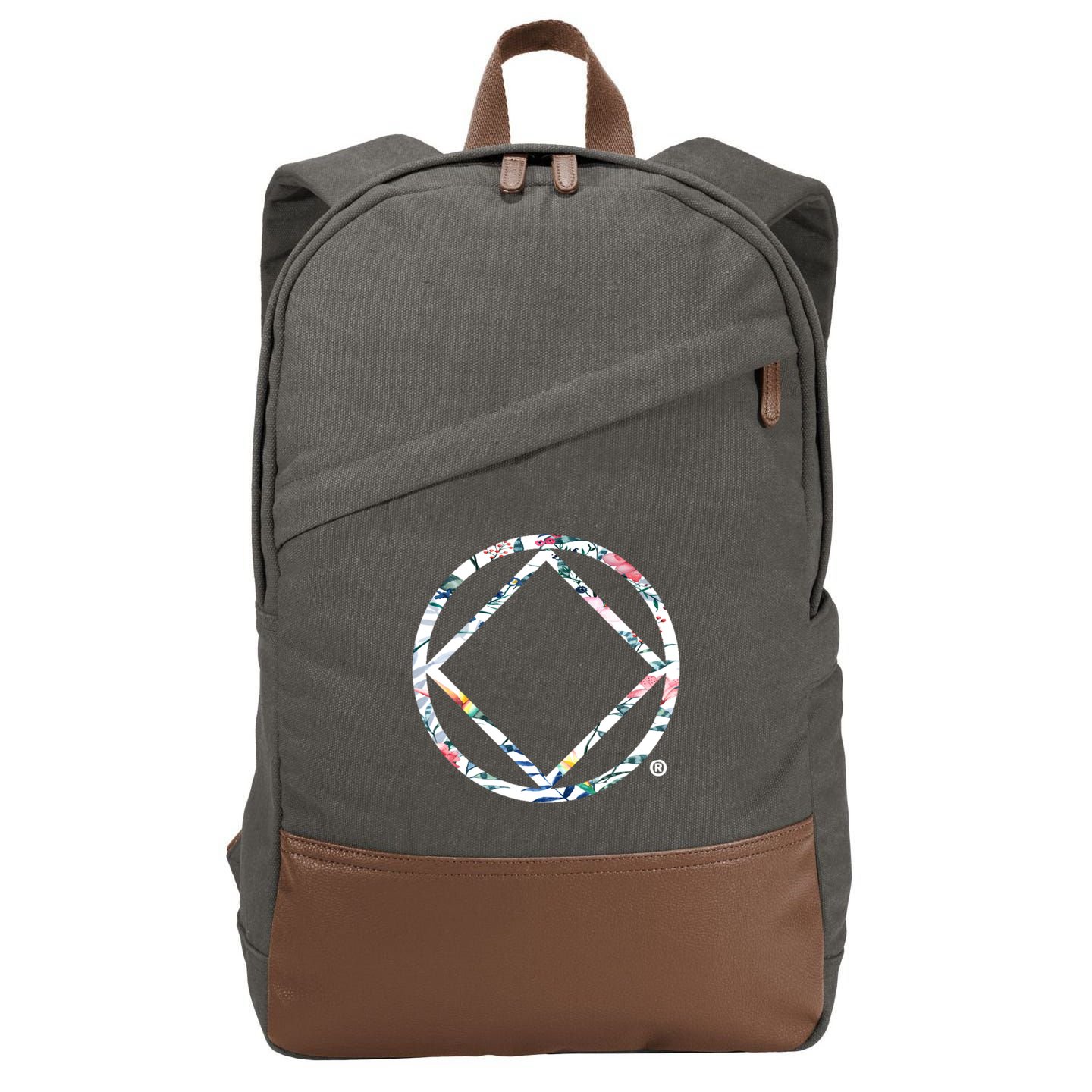 Cool Na Symbol Narcotics Anonymous Na Aa Funny Gift Cotton Canvas Backpack