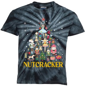 Christmas Nutcracker Squad Ballet Dance Xmas Kids Tie-Dye T-Shirt