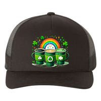 Coffee Nurse St PatrickS Day Shamrock Rainbow Rn Icu Er Gift Yupoong Adult 5-Panel Trucker Hat