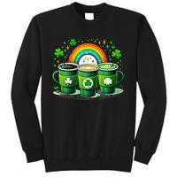 Coffee Nurse St PatrickS Day Shamrock Rainbow Rn Icu Er Gift Sweatshirt