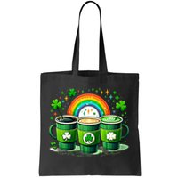 Coffee Nurse St PatrickS Day Shamrock Rainbow Rn Icu Er Gift Tote Bag