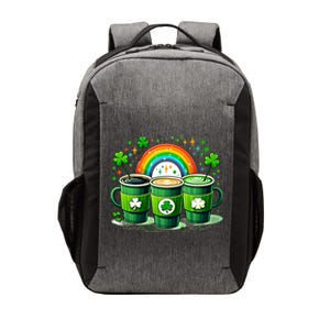 Coffee Nurse St PatrickS Day Shamrock Rainbow Rn Icu Er Gift Vector Backpack