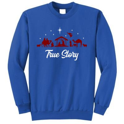 Christmas Nativity Scene True Story Religious Christian Sweatshirt