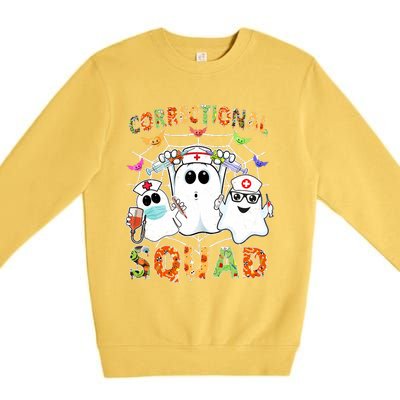 Correctional Nurse Squad Boo Halloween Rn Matching Premium Crewneck Sweatshirt