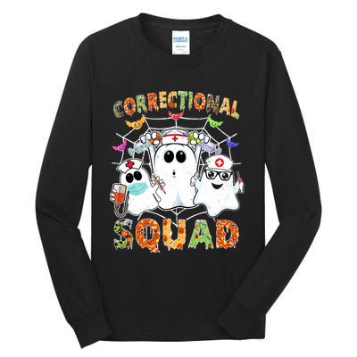 Correctional Nurse Squad Boo Halloween Rn Matching Tall Long Sleeve T-Shirt