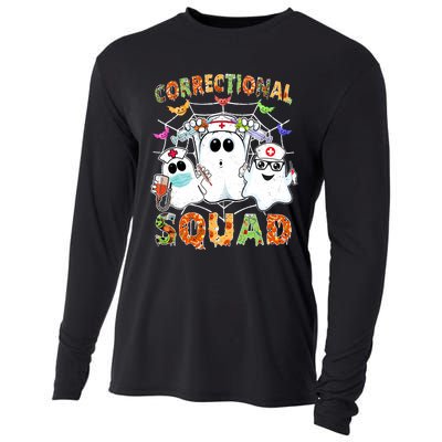 Correctional Nurse Squad Boo Halloween Rn Matching Cooling Performance Long Sleeve Crew