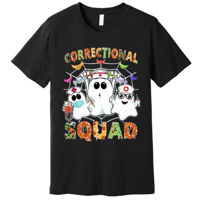 Correctional Nurse Squad Boo Halloween Rn Matching Premium T-Shirt