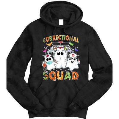 Correctional Nurse Squad Boo Halloween Rn Matching Tie Dye Hoodie