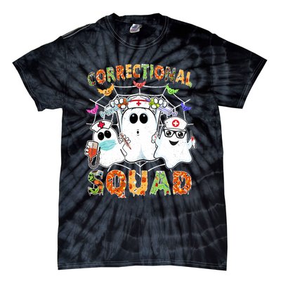 Correctional Nurse Squad Boo Halloween Rn Matching Tie-Dye T-Shirt