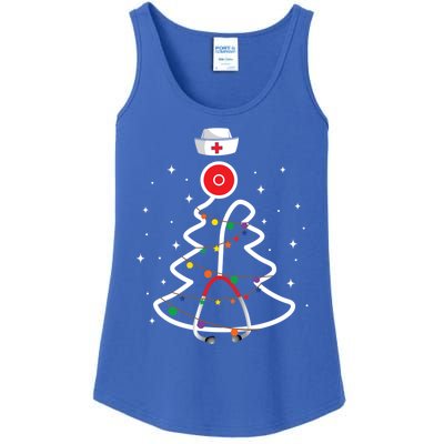 Christmas Nurse Stethoscope Christmas Tree Nurse Gift Ladies Essential Tank