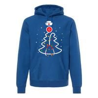 Christmas Nurse Stethoscope Christmas Tree Nurse Gift Premium Hoodie