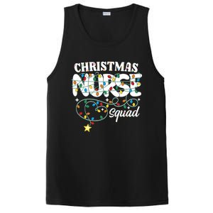 Christmas Nurse Squad Party Cute Nursing Np Rn Xmas Lights Gift PosiCharge Competitor Tank