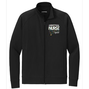 Christmas Nurse Squad Party Cute Nursing Np Rn Xmas Lights Gift Stretch Full-Zip Cadet Jacket