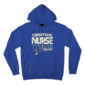 Christmas Nurse Squad Party Cute Nursing Np Rn Xmas Lights Gift Hoodie