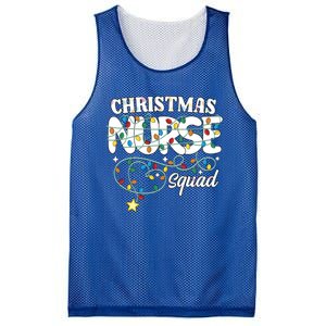 Christmas Nurse Squad Party Cute Nursing Np Rn Xmas Lights Gift Mesh Reversible Basketball Jersey Tank