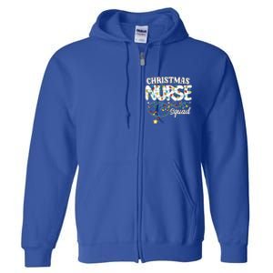 Christmas Nurse Squad Party Cute Nursing Np Rn Xmas Lights Gift Full Zip Hoodie