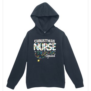 Christmas Nurse Squad Party Cute Nursing Np Rn Xmas Lights Gift Urban Pullover Hoodie