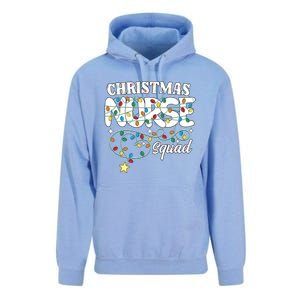 Christmas Nurse Squad Party Cute Nursing Np Rn Xmas Lights Gift Unisex Surf Hoodie