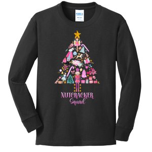 Christmas Nutcracker Squad Ballet Dance Kids Long Sleeve Shirt