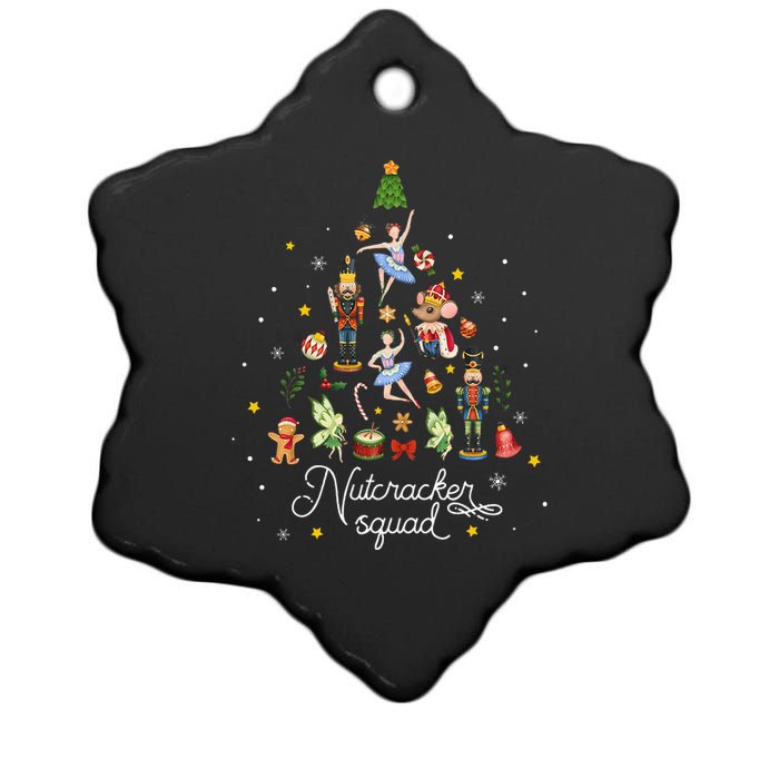 Christmas Nutcracker Squad Ballet Dance Ceramic Star Ornament