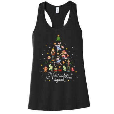 Christmas Nutcracker Squad Ballet Dance Women's Racerback Tank