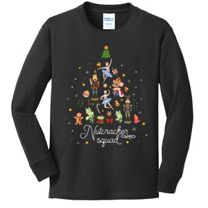 Christmas Nutcracker Squad Ballet Dance Kids Long Sleeve Shirt