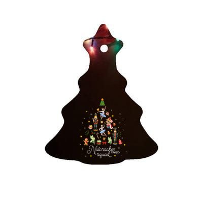 Christmas Nutcracker Squad Ballet Dance Ceramic Tree Ornament