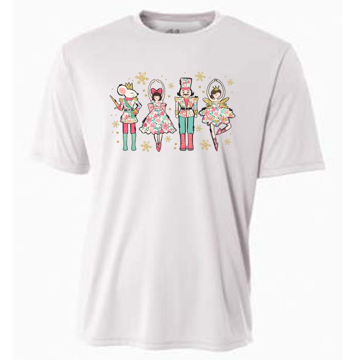 Christmas Nutcracker Soldier Funny Holiday Season Xmas Cooling Performance Crew T-Shirt