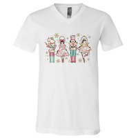 Christmas Nutcracker Soldier Funny Holiday Season Xmas V-Neck T-Shirt