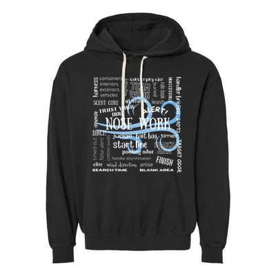 Canine Nosework Sniffer Dog Garment-Dyed Fleece Hoodie