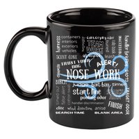 Canine Nosework Sniffer Dog 11oz C Handle Ceramic Mug