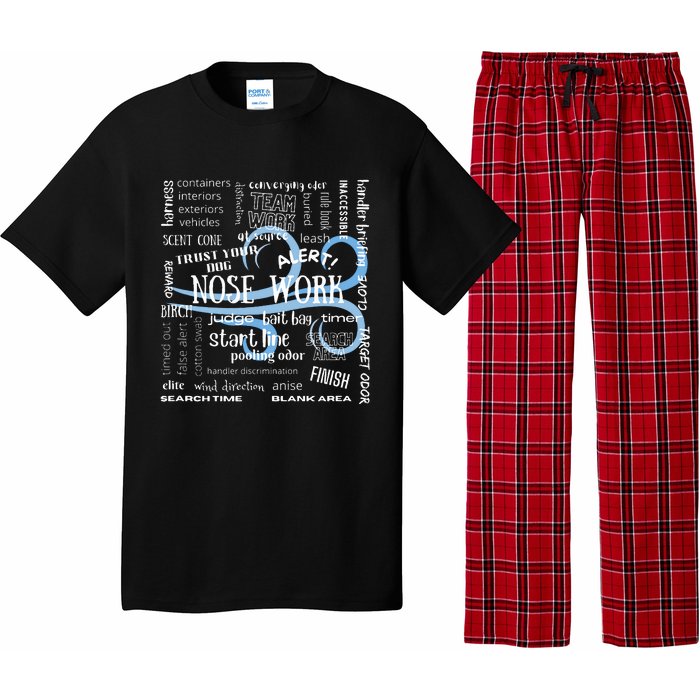 Canine Nosework Sniffer Dog Pajama Set