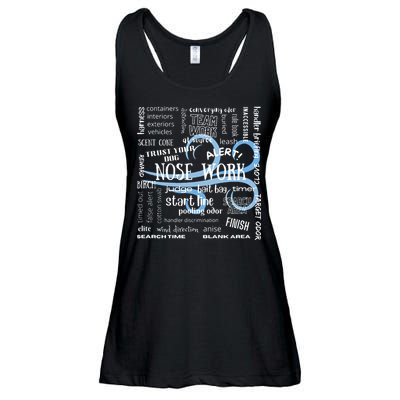 Canine Nosework Sniffer Dog Ladies Essential Flowy Tank