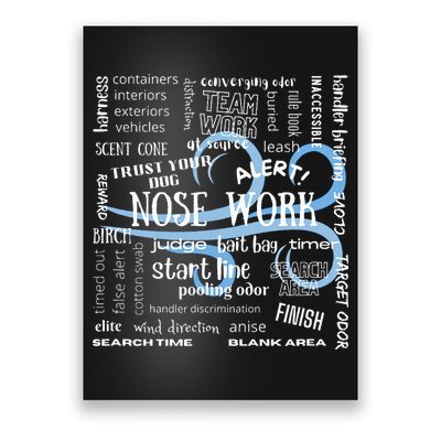 Canine Nosework Sniffer Dog Poster