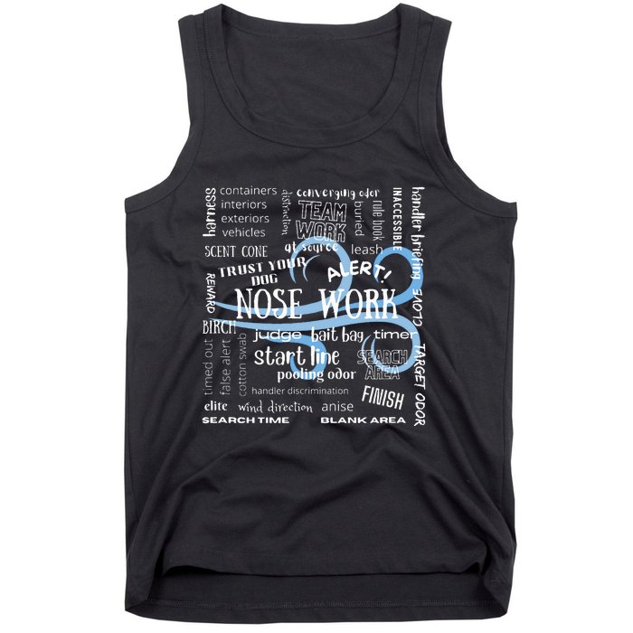 Canine Nosework Sniffer Dog Tank Top