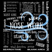 Canine Nosework Sniffer Dog Cropped Pullover Crew