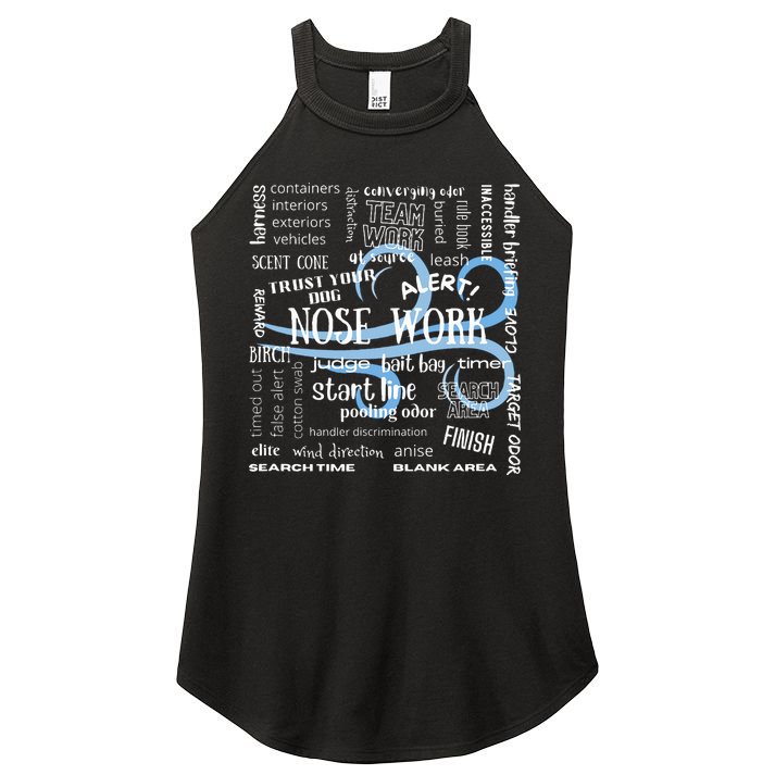 Canine Nosework Sniffer Dog Women's Perfect Tri Rocker Tank